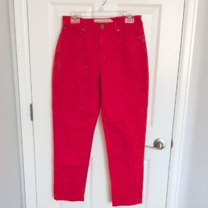 Soft Surrounding Red High Rise Jeans - 8
